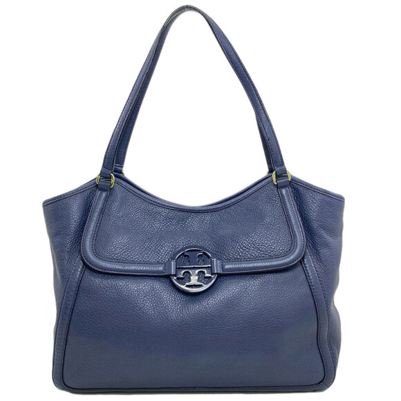 Tory Burch logo tote bag leather women's